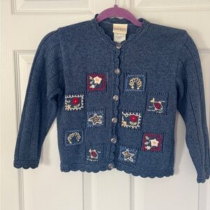 New Laura Ashley Girls Cardigan Size 6-7